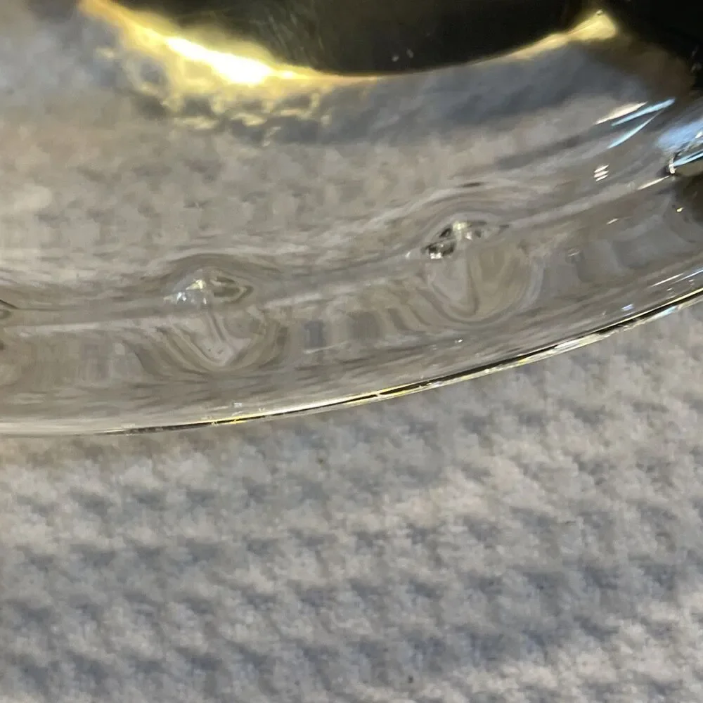 Vintage PYREX #229 Crimp Edge Clear Glass Deep Pie Dish 9.5